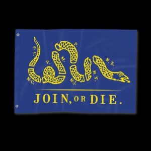 Alex Jones Join Or Die Premium Flag