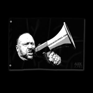 Alex Jones Megaphone Premium Flag