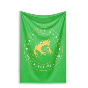 Alex Jones Save The Frogs Fleece Bla