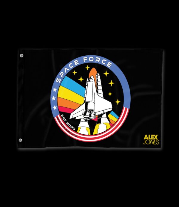 Alex Jones Space Force Premium Flag