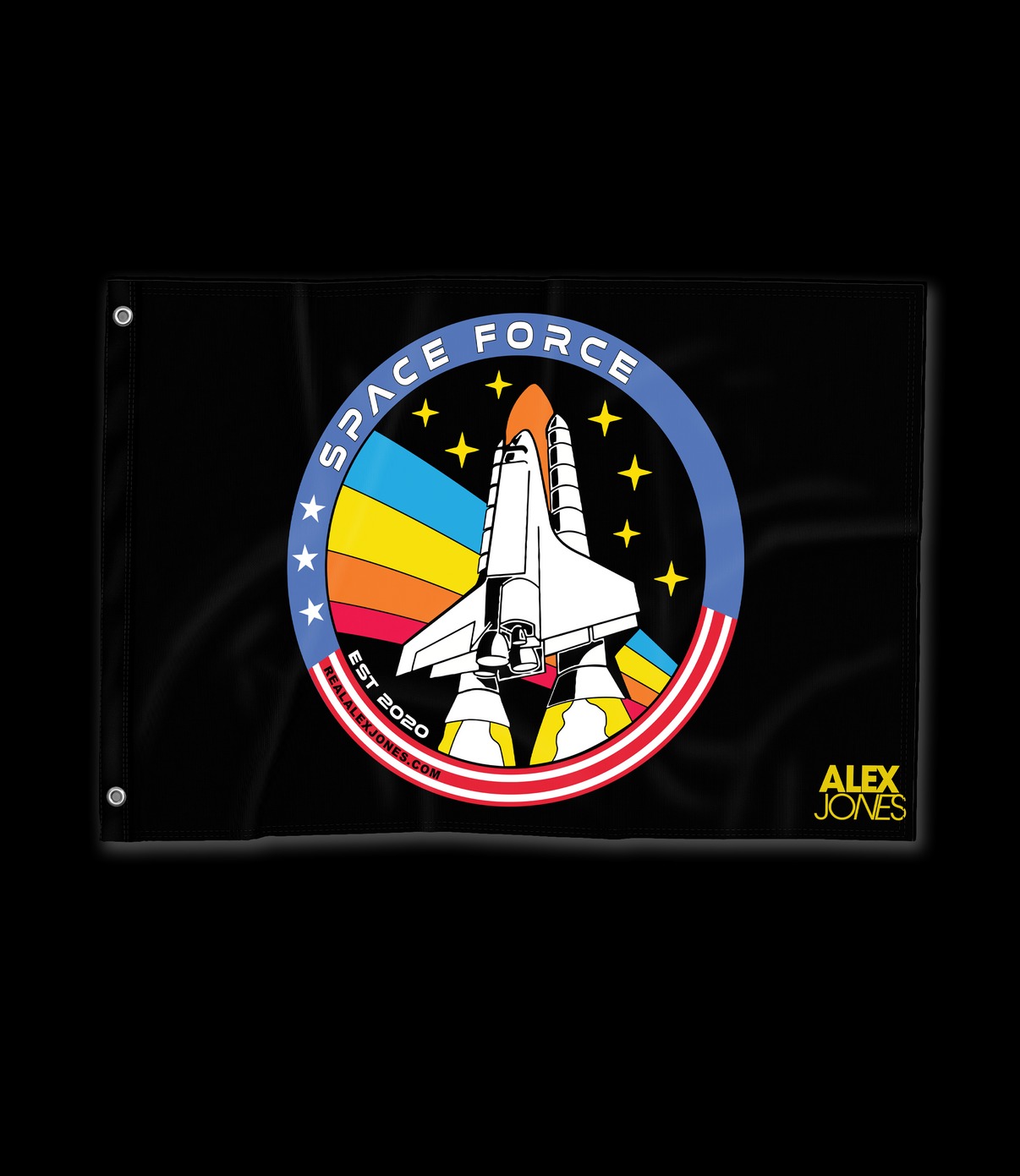 Alex Jones Space Force Premium Flag