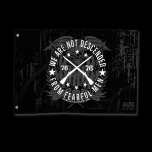 Alex Jones Fearful Men Premium Flag