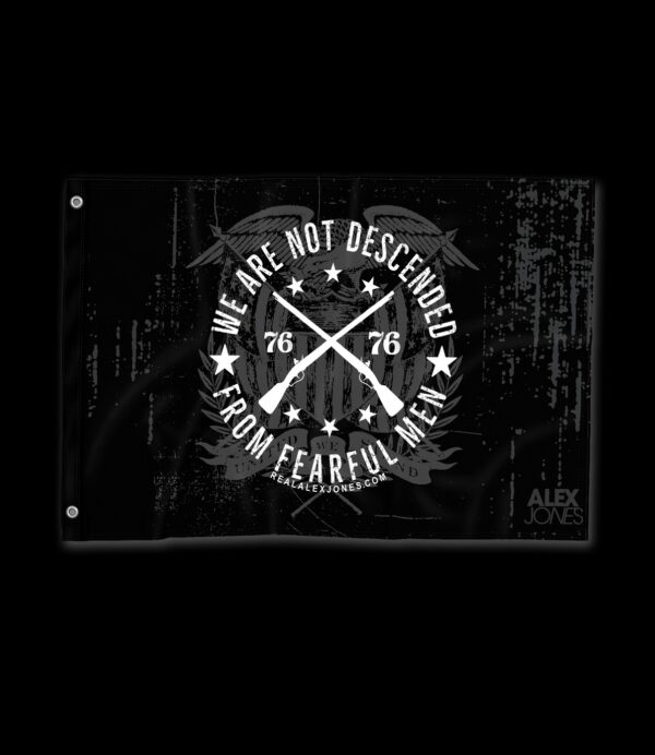 Alex Jones Fearful Men Premium Flag
