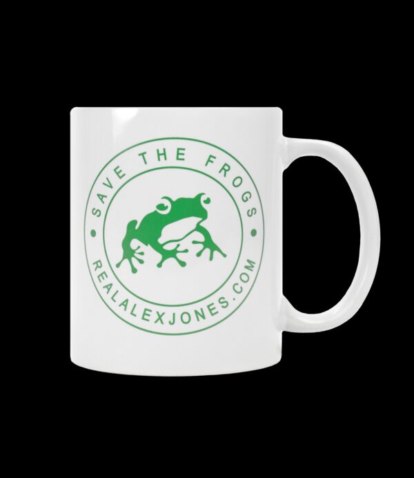 Alex Jones Save The Frogs Coffee Mug - Image 2