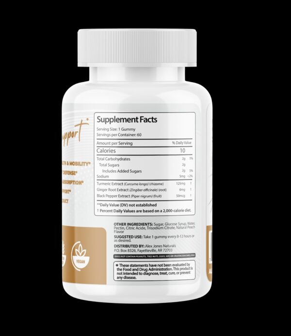 Ultimate Turmeric Gummies With Ginger Root & Black Pepper - Image 3