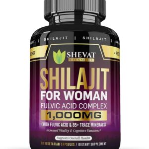 Shilajit for women capsules 1000mg — Pure Shilajit Elite vegan shilajit energy immune support minerals non-GMO