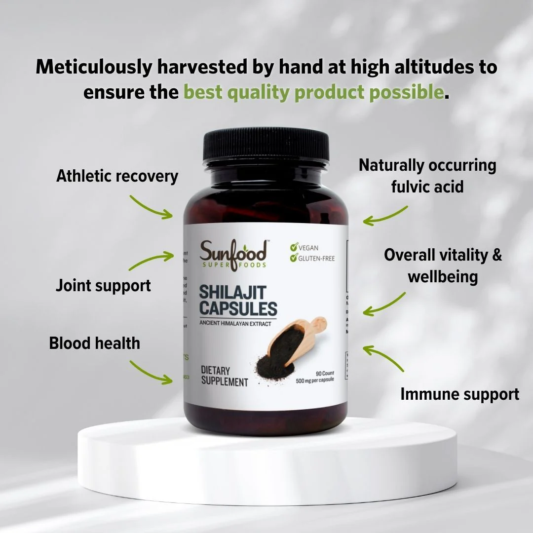 Pure Shilajit Elite shilajit capsules 90 count bottle — 700mg vegan Himalayan shilajit